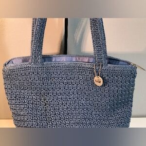 Vintage The Sak Crochet Shoulder Bag in Blue SS